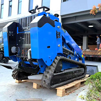 PENGIRIMAN GRATIS Penjualan Panas Harga Murah Skid Steer Track Mini Skid Steer Stump Grinder untuk Dijual Dengan Bucket Trencher Rotary Plow