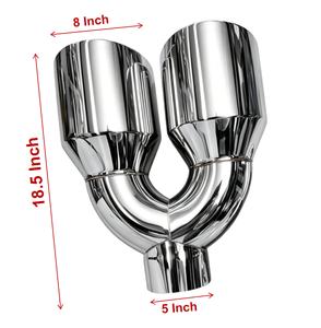 Fournisseur fiable d'échappements de performance à double embout en acier inoxydable 304, poli miroir, de 5 à 8 pouces, pour les concessionnaires mondiaux de pièces de camions B2B - Product Image 2