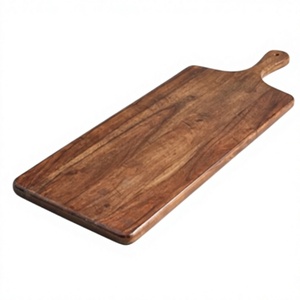 Large Acacia Food Servig <b>Platter</b> With Handle Modern Designs Customizable Chopping Board Serving Tray Natural Polish Finished - Product Image 1