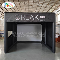 Tente de simulation de golf gonflable en PVC de qualité commerciale personnalisée en usine, tente de jeu portable