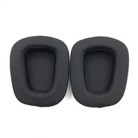 Almohadillas de Repuesto para Auriculares Logitech G933 G633 G933s G633s, de Cuero PU Negro y Franela, Suministro al por Mayor de Fábrica