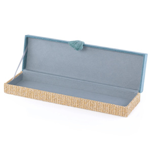 Caja <span class=keywords><strong>de</strong></span> Joyería Redonda Grande <span class=keywords><strong>de</strong></span> Mimbre Tejido con Borlas <span class=keywords><strong>de</strong></span> Terciopelo, Caja <span class=keywords><strong>de</strong></span> Regalo <span class=keywords><strong>de</strong></span> Joyería con Logotipo Personalizado Bordado <span class=keywords><strong>de</strong></span> Palmera, <span class=keywords><strong>Organizador</strong></span> <span class=keywords><strong>de</strong></span> <span class=keywords><strong>Joyas</strong></span> - Product Image 5