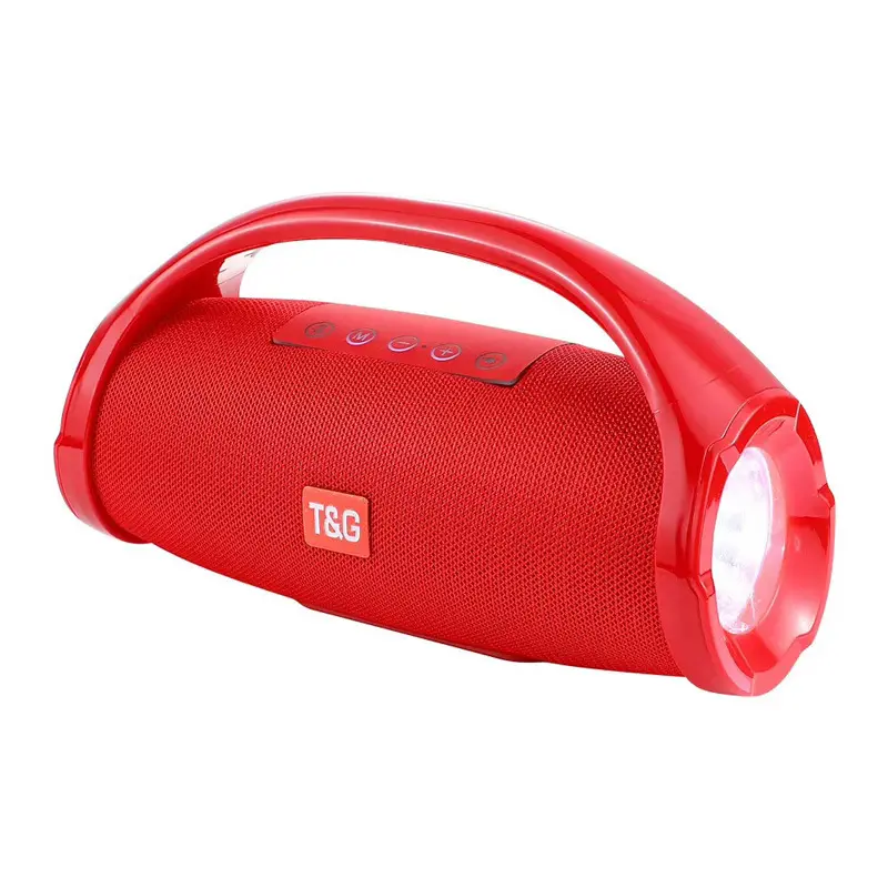 Speaker TG136 Multifunction Mini Wireless Player Support MP3 TF Card Radio with LED Flashlight