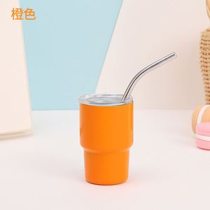 Mini-gobelet portable en acier inoxydable avec paille pour les boissons quotidiennes en voiture - Product Image 5