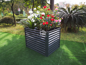 <span class=keywords><strong>Jardinera</strong></span> Elevada de Metal para Exteriores de 60x60x90 <span class=keywords><strong>cm</strong></span>, <span class=keywords><strong>Jardinera</strong></span> de Acero Resistente para Cultivo de Vegetales de Raíz Profunda - Product Image 2