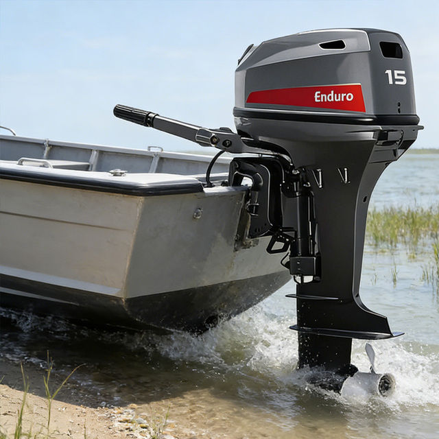 High Quality New Professional Yamaha 15HP  8HP 2 Stroke Gasoline Outboard Boat Engine  2 Cylinders