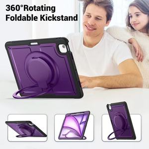 Fonction d'empreintes digitales 360 rotatif pliable Kickstandfor <span class=keywords><strong>iPad</strong></span> 11th 2025 étui pour tablette pour <span class=keywords><strong>iPad</strong></span> Pro 13 étui pour AIR 11 10.<span class=keywords><strong>9</strong></span> - Product Image 4