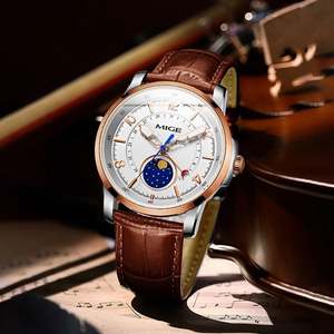 Customized <b>Men's</b> Multi-Functional Sun And Moon Phase Fashion <b>Watch</b> With Japanese Quartz Movement - Product Image 6