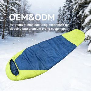 Saco <span class=keywords><strong>de</strong></span> <span class=keywords><strong>Dormir</strong></span> Tipo Momia <span class=keywords><strong>de</strong></span> Doble Capa con Etiquetado Personalizado para Camping y Dormidas, con Cremallera Anti-Mordeduras, para Excursionistas - Product Image 1