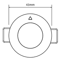 Détecteur de présence KNX Mini 3113, radar PIR double technologie, 360 degrés, encastré au plafond