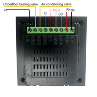 Anjielo pour Zigbee 3.0 Thermostat intelligent pour chauffage électrique, interrupteur mural à température fixe 4 voies, trois-en-un, intelligent, compatible Smart Life PC