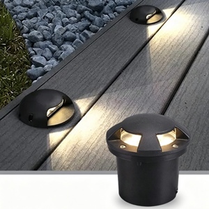 Luz LED para Terraza Exterior, Impermeable IP65, de Aluminio, Lámpara Subterránea Empotrada, Iluminación LED Redonda para Terraza, Luz LED Subterránea - Product Image 1
