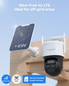 Cámara de Seguridad 4G LTE de Doble Lente 4K con Zoom Híbrido 6X, Seguimiento, Audio Bidireccional, Visión Nocturna IP65, CMOS de 8MP, Gran Angular, Nube - Product Image 2