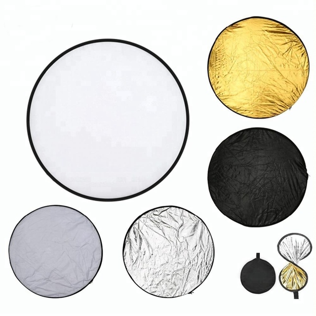 Photography 5-in-1 43" (110cm) Portable Collapsible Multi-disc Photography Light Photo Reflector for Studio