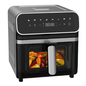 Gran Airfryers 8L 10L Cesta doble con dos elementos de calefacción Hot Deep <span class=keywords><strong>Rapid</strong></span> <span class=keywords><strong>Air</strong></span> Flyer Freidoras de aire cuadradas de acero inoxidable completo - Product Image 3