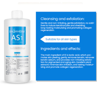 Hydrafacy Vente flash Système de soin de la peau Aqua Peeling Sérum Solution à petites bulles 3 flacons As1 Sa2 Ao3