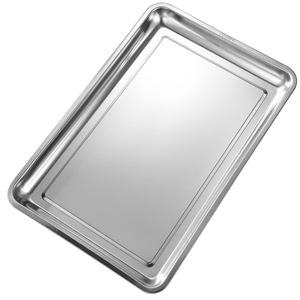 Plateau carré en acier inoxydable 304 épaissi casserole <span class=keywords><strong>de</strong></span> <span class=keywords><strong>cuisson</strong></span> profonde rectangulaire servant BBQ congélateur casserole pour cuisine Restaurant fête - Product Image 6