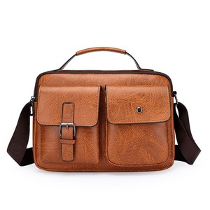 Durable Lightweight Vintage Crossbody <b>Bags</b> High Quality Male Package PU Leather Handbag Capacity Men Messenger <b>Bags</b> - Product Image 1