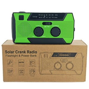 <span class=keywords><strong>Radio</strong></span> de Emergencia con Banco de Energía de 2000 mAh, <span class=keywords><strong>Radio</strong></span> Solar con Manivela y Carga USB-C, Alimentación Multifuncional para Cargar Teléfonos - Product Image 1