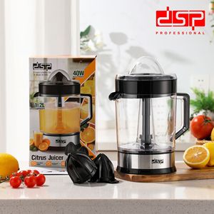 Exprimidor Eléctrico Dsp de 100W de Acero Inoxidable, Fácil de Usar, para Hacer Jugos de Frutas, Kj1083 - Product Image 2