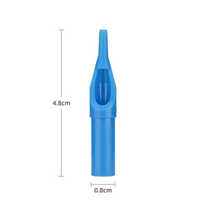 Embouts d'aiguilles de tatouage jetables en plastique bleu, plusieurs tailles de buses pour machine à tatouer, accessoires PMU - Product Image 6