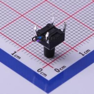TS-1095-A10B3-D1 Tactile Switch Through hole Component (THT)-4P,6x6mm Switch Single Pole Single Throw Round Button 2.5N 6mm - Product Image 2