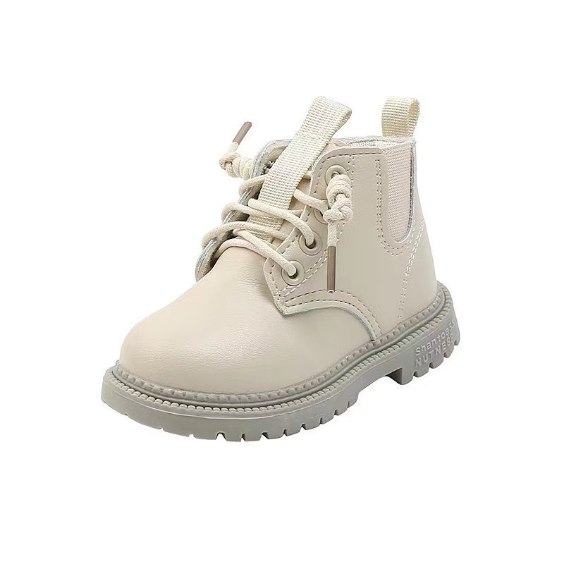 Китайские экспортные дешевые детские кожаные ботинки с круглым носком; Демисезонная повседневная обувь на молнии для мальчиков и девочек