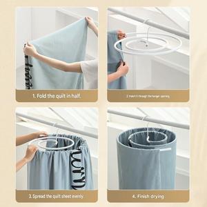 Séchoir à draps en <span class=keywords><strong>spirale</strong></span>, gain de place, support rotatif pour couvertures et vêtements, pour balcon, intérieur et extérieur - Product Image 4