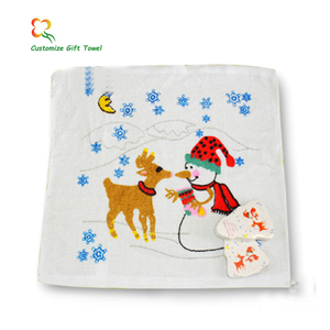 Bán Sỉ Hộp Trưng Bày Khăn Ma Thuật Nén In Họa Tiết 100% Cotton Bộ Quà Tặng Giáng Sinh Trang Trí Khăn - Product Image 2