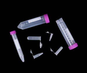 15ml 50ml Polypropylene स्नातक की उपाधि फ्लैट-शीर्ष पेंच ढक्कन के साथ स्पष्ट प्लास्टिक अपकेंद्रित्र ट्यूब - Product Image 4