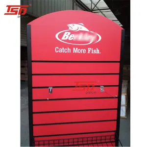 Shelf Display Stand Fishing Bait Accessories Lure Reel Display Slatwall Rack Shelf Stand