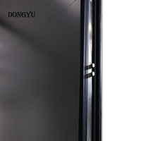 Porte d'entrée double en aluminium de luxe au design moderne Dongyu pour villa, porte pivotante