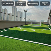 Gazon artificiel pour terrain de football, pelouse synthétique, tapis en PE pour aménagement paysager et putting green