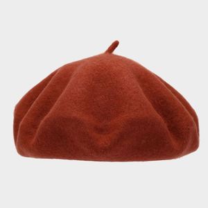 Boina de Lana para Mujer, Color Sólido, Estilo Francés, con Logotipo Personalizado y Patrón Bordado - Product Image 5