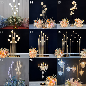 Portavelas Personalizado Candelabro de Cristal Menorá de Cristal Candelero de Acrílico Centros de Mesa - Product Image 5