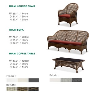 Juego de Muebles de Jardín de Lujo Modernos de Ratán y Aluminio para Exteriores, Sofás de Patio Resistentes a los Rayos UV para Uso en Patio, Villa o Parque - Product Image 2