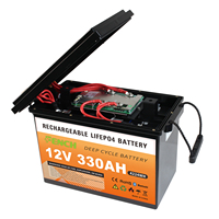 Stock UE DDP, batterie rechargeable Lifepo4 12v 100ah, batterie solaire, batteries lithium-ion 200ah 12V 314ah pour stockage d'énergie