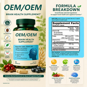 OEMODM High Purity Phosphatidylserine Capsules Vitamin Nootropic Cognitive Support Brain Health Supplements for Adults & Seniors - Product Image 2
