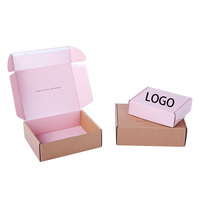 Emballage de transport personnalisé, emballage en carton ondulé, boîte d'expédition, t-shirt pour homme, couleur marron, boîtes d'emballage