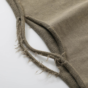 <span class=keywords><strong>Maglia</strong></span> Termica a Maniche Lunghe in <span class=keywords><strong>Cotone</strong></span> 100% di Alta Qualità, Finitura Effetto Vissuto, Vestibilità Comoda, Tessuto Pesante in Spugna Francese - Product Image 6