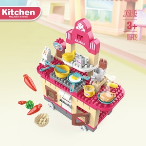 <span class=keywords><strong>Dream</strong></span> <span class=keywords><strong>Home</strong></span> Toy Bộ Đồ Chơi Xây Dựng 116 Món Đồ Chơi Bé Gái Quà Tặng Sinh Nhật Nhà Bếp Mini Khối Xây Dựng Cho Trẻ Em - Product Image 2