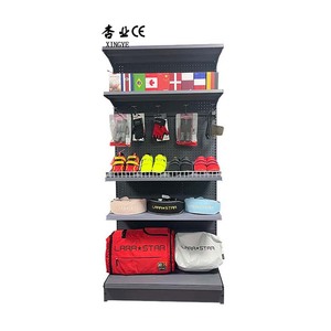 Estantes de góndola negros personalizados, estante de supermercado resistente para farmacia, supermercado minorista con tamaño de fábrica y opciones de color - Product Image 1