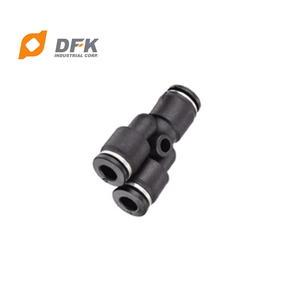 Le connecteur en Y à 3 ports DFK EPY convient à une assemblage rapide dans les configurations de tuyaux d'air et de conduites pneumatiques. - Product Image 1