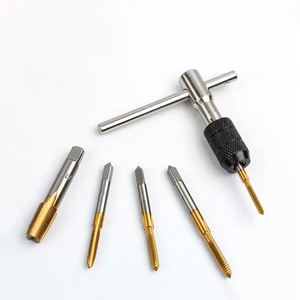 Jeu de tarauds et filières professionnels avec revêtement en titane, kit d'outils manuels robustes pour la réparation automobile et la travail des métaux - Product Image 2