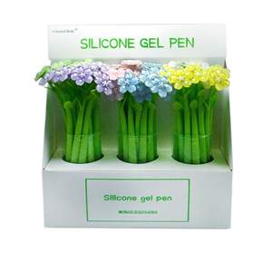 Bolígrafo de Gel de Goma con Diseño de <span class=keywords><strong>Trébol</strong></span> y Girasol de Yilan, Creativo, con Forma de Hoja, Flor y Hierba, Tinta Negra de 0.5 mm, para Estudiantes y Oficina - Product Image 2