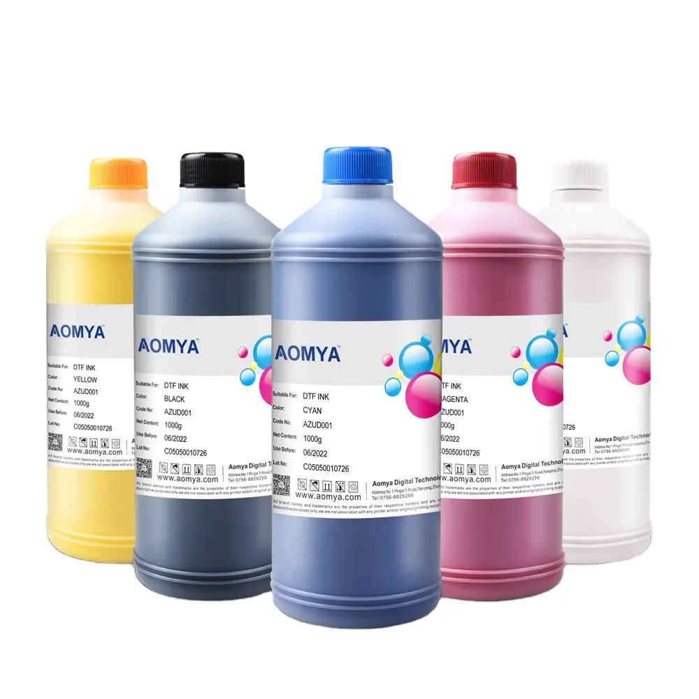 Aomya Water Pigment for EPSON 4720/I3200 DTF INK Textile printing White Textile PET Film and Powder Transfer A3 DTF Printer Ink