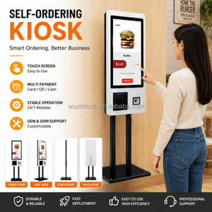 Terminal de paiement tactile OEM avec lecteur de cartes NFC et scanner QR pour <span class=keywords><strong>kiosque</strong></span> de commande automatique destiné aux systèmes de check-in des patients en milieu de santé - Product Image 5