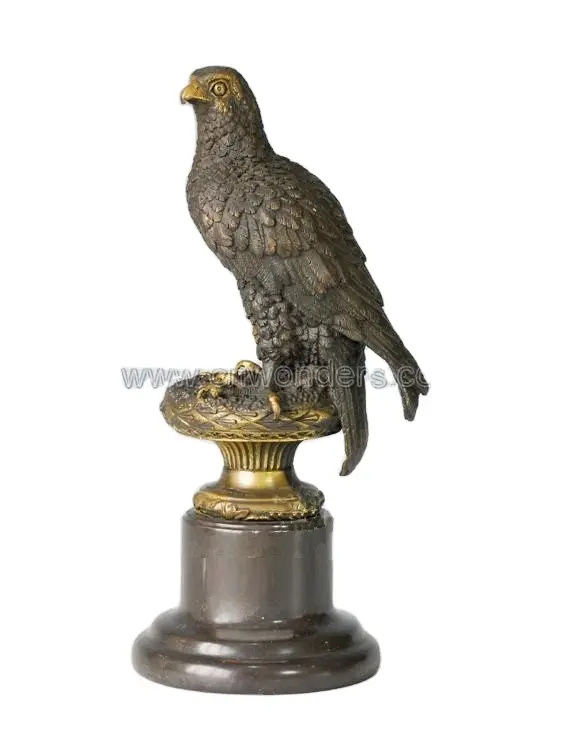 Sculpture Beautiful Eagle Bronze Europe Collection Business Gift Casting Letters Badge & Emblem Id Card Europe Antique Imit atio