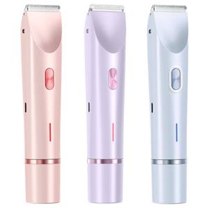 Depiladora Eléctrica 2 en 1 para Mujer, Afeitadora de Doble Cabezal, Recortadora de Bikini, Depilación Sin Dolor, Recargable, Disco Giratorio, IPX7 - Product Image 2