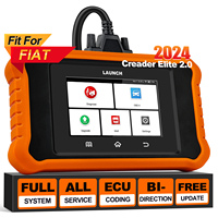 Nuevas herramientas de diagnóstico de coche Creader Elite 2,0, escáner automático OBD2, todos los sistemas, codificación ECU, prueba activa, actualización gratuita en línea